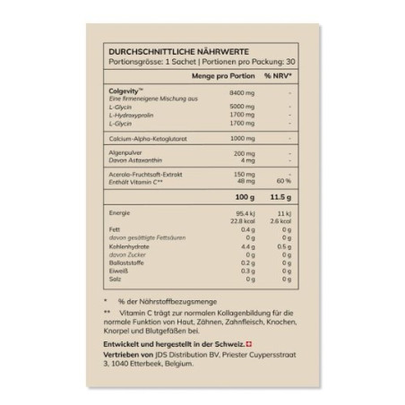 AVEA COLLAGEN ACTIVATOR Himbeer-Minze - Vegan (30 x 11,5 g) - Ausverkauft (Nachlieferung ab März 2026)