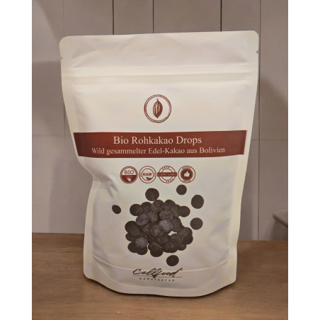 Rohkakao Drops - Bio, Wildsammlung, Edelkakao (250g  oder 2 x 250g Sparset)