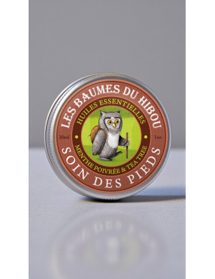 Fußbalsam, Bio, 30ml  - LES BAUMES DU HIBOU (Soin des Pieds)