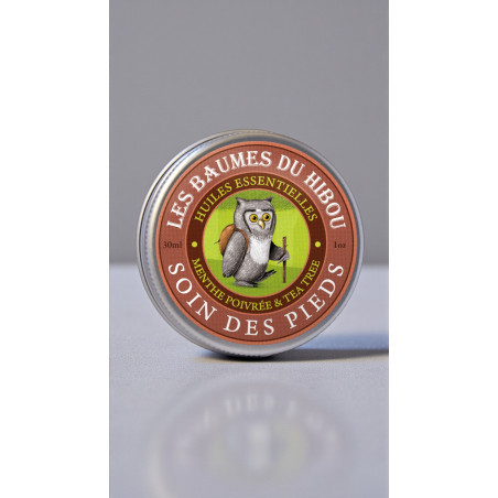 Fußbalsam, Bio, 30ml  - LES BAUMES DU HIBOU (Soin des Pieds)