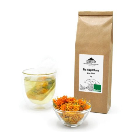 Ringelblumen, ganze Blüten, Bioland - 40g (Ausverkauft - Wir warten auf Nachlieferung)