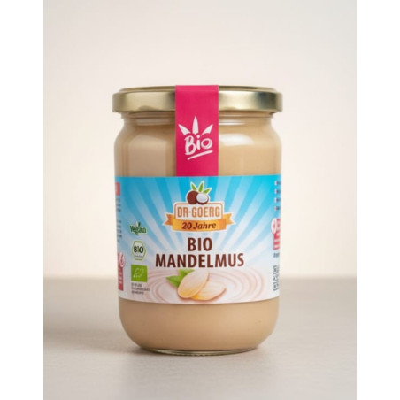 Mandelmus, Rohkost, weiß,  bio, 500 g Glas