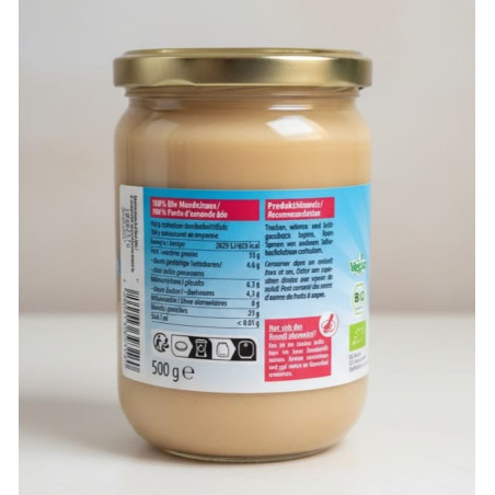 Mandelmus, Rohkost, weiß,  bio, 500 g Glas